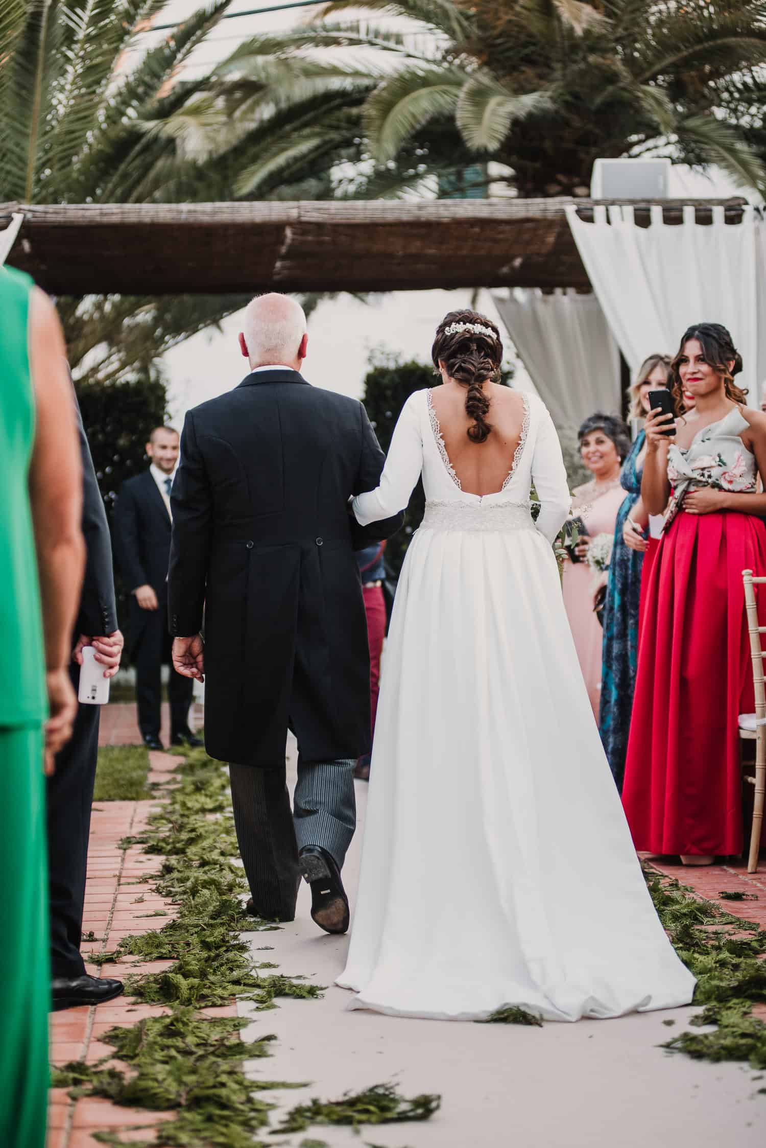espalda vestido de novia